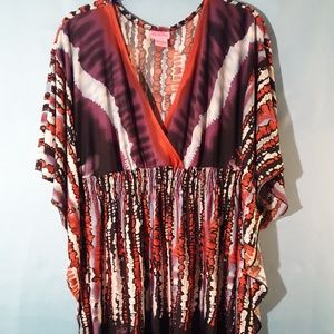 Multicolor Pull Over Top